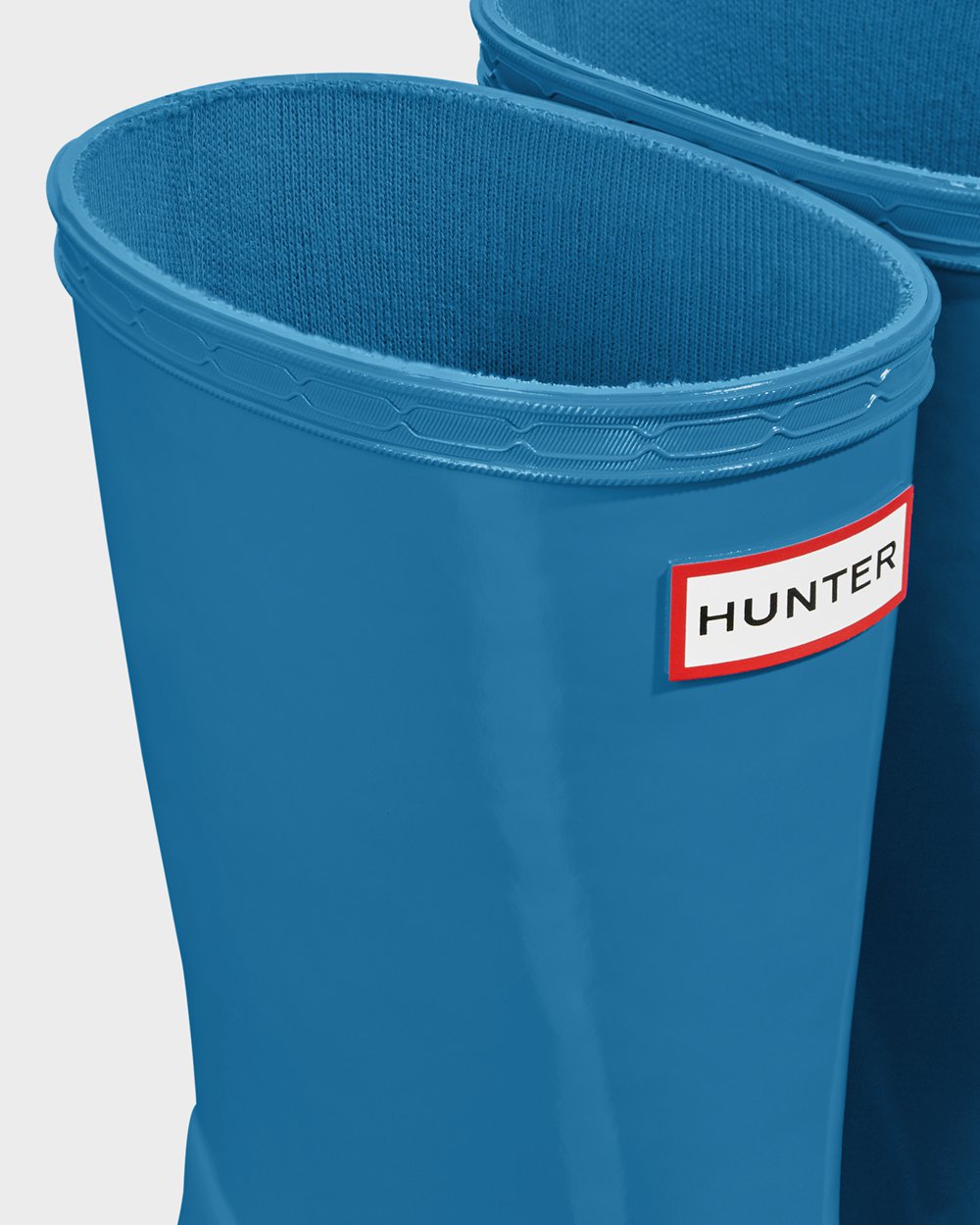 Bottes de Pluie Hunter Original First Classic Gloss Enfant Bleu JWFNECG-84